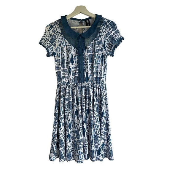 Hot Topix Dr. Who Flare Dress Size Small NWT - Picture 2 of 9